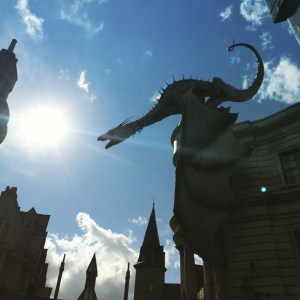 Fire-breathing dragon atop Gringotts. (Katherine Hart, 2015)