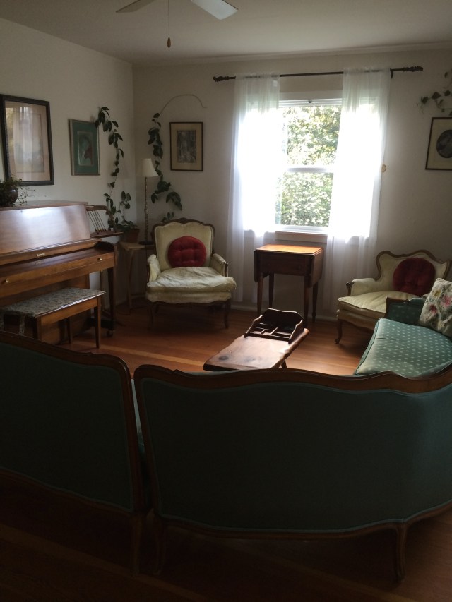 Living room in our cottage (Katherine Hart, 2015)