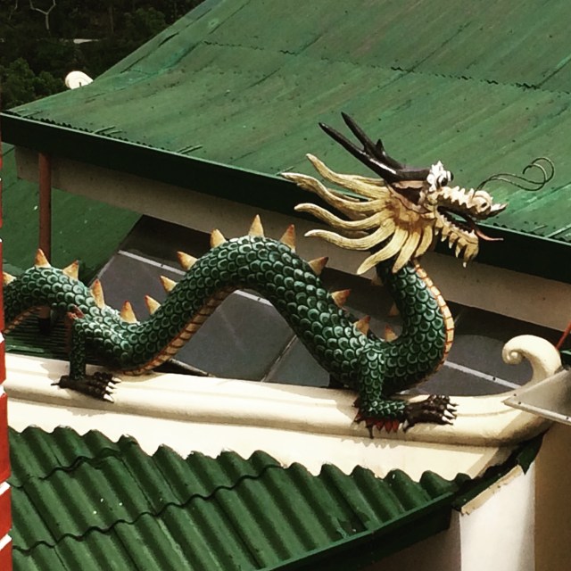 Dragon Sculpture at Taoist Temple, Cebu City (Katherine Hart, 2015)